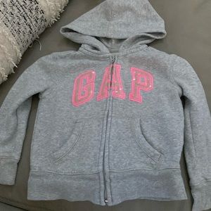 Gap girls zip-up hoodie size xs (4-5T)